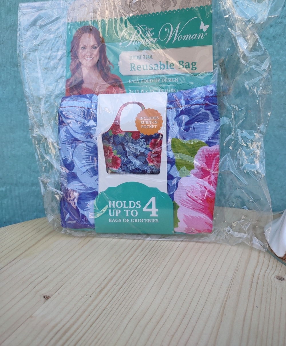 The Pioneer Woman Floral Reusable Tote Bag -Heritage Floral